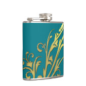 Flasques Fleur d'or fausse de luxe abstrait (Droite)