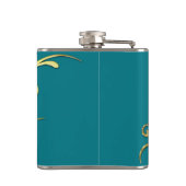 Flasques Fleur d'or fausse de luxe abstrait (Dos)