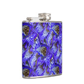 Flasques Fleur Iris Violet / Esthétique / Carrelé / (Droite)