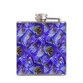 Flasques Fleur Iris Violet / Esthétique / Carrelé / (Dos)