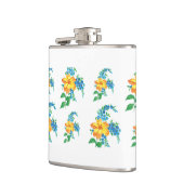 Flasques Fleur jaune et bleu (Gauche)