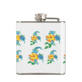 Flasques Fleur jaune et bleu (Dos)