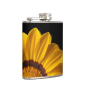 Flasques Fleur jaune sur arrière - plan noir (Droite)