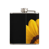 Flasques Fleur jaune sur arrière - plan noir (Dos)