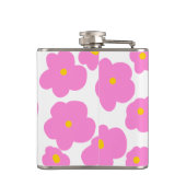 Flasques Fleur marguerite rose jaune moderne motif élégant (Dos)