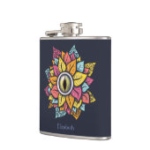 Flasques Fleur Oeil Psychédélique - Art Trippy Coloré (Gauche)