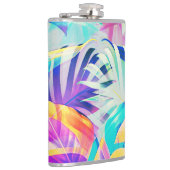 Flasques Fleur pastel abstrait moderne (Droite)