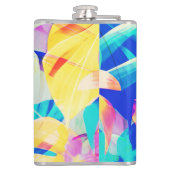 Flasques Fleur pastel abstrait moderne (Dos)