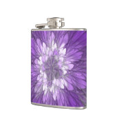 Flasques Fleur psychédélique violette Abstraite Fractal Art (Gauche)