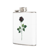 Flasques Fleur rose noire (Gauche)