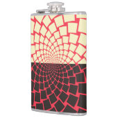 Flasques Fleur stylisée : noir rouge ivoire (Gauche)