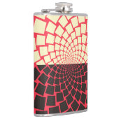 Flasques Fleur stylisée : noir rouge ivoire (Droite)