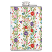 Flasques Fleurs Aquarelle Motif Coloré-67488 (Dos)