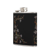 Flasques Fleurs Art Déco sur fond noir (Gauche)