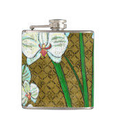 Flasques Fleurs blanches et tiges vertes à la frontière Bro (Devant)