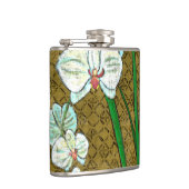 Flasques Fleurs blanches et tiges vertes à la frontière Bro (Droite)