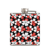 Flasques Fleurs blanches rouges mignons motif (Dos)