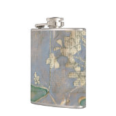 Flasques Fleurs blanches sur Arrière - plan de papier journ (Gauche)