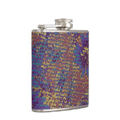 Flasques Fleurs bleues contre le motif de camouflage de (Droite)