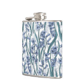 Flasques Fleurs Blue Hyacinth sur blanc (Gauche)