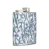 Flasques Fleurs Blue Hyacinth sur blanc (Droite)