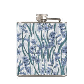 Flasques Fleurs Blue Hyacinth sur blanc (Dos)