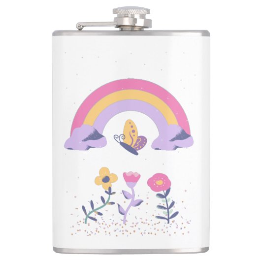 Flasques Fleurs Cloud Arc-en-ciel (Devant)