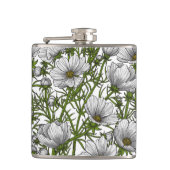 Flasques Fleurs cosmos blanches (Devant)