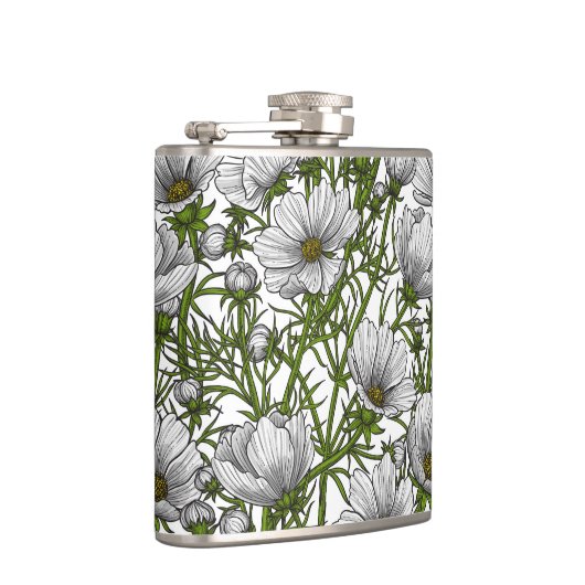 Flasques Fleurs cosmos blanches (Droite)