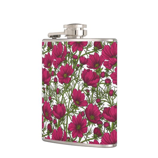 Flasques Fleurs Cosmos roses (Gauche)