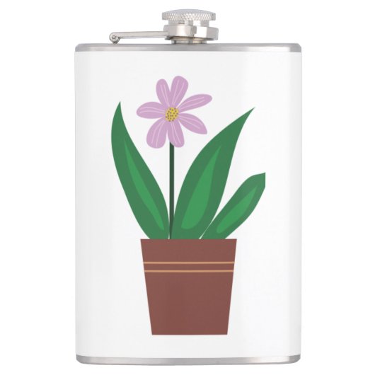 Flasques Fleurs dans un pot Mug (Devant)