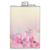 Flasques Fleurs d'aquarelle colorées adorables (Dos)