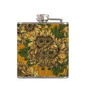 Flasques Fleurs de chrysanthème jaune (Dos)