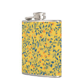 Flasques Fleurs de gribouillis en bleu et jaune (Gauche)