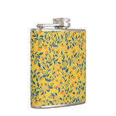 Flasques Fleurs de gribouillis en bleu et jaune (Droite)