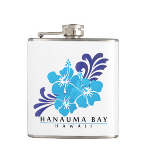 Flasques Fleurs de ketmie d'Hawaï de baie de Hanauma