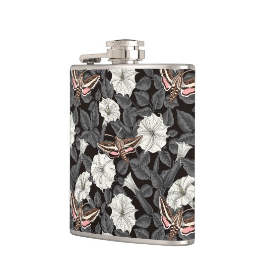 Flasques Fleurs de lune et sphinx Moths 2 (Gauche)