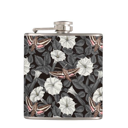 Flasques Fleurs de lune et sphinx Moths 2 (Devant)