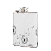 Flasques Fleurs de pissenlits Pappus Spores Gris (Gauche)