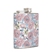 Flasques Fleurs de pivoines et oiseaux (Droite)