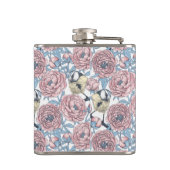 Flasques Fleurs de pivoines et oiseaux (Dos)