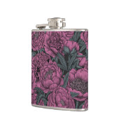 Flasques Fleurs de pivoines violettes (Gauche)