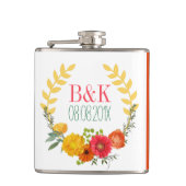 Flasques Fleurs de printemps colorées Mariage Wreath (Devant)