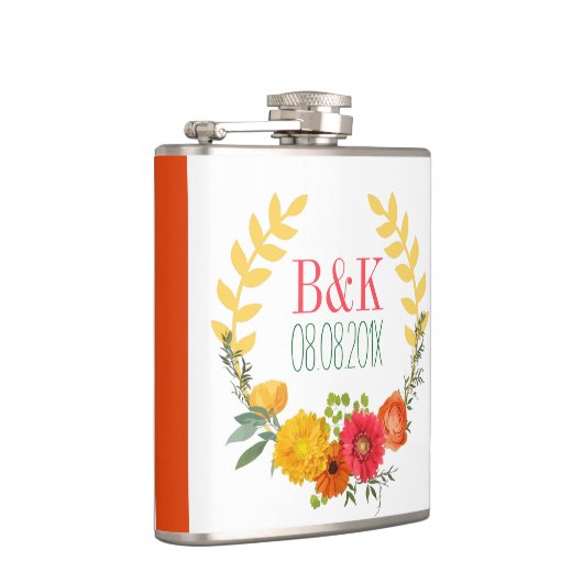 Flasques Fleurs de printemps colorées Mariage Wreath (Droite)