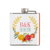 Flasques Fleurs de printemps colorées Mariage Wreath (Dos)