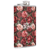 Flasques Fleurs de rose rose rouge (Droite)