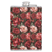 Flasques Fleurs de rose rose rouge (Dos)