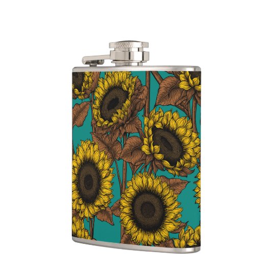 Flasques Fleurs de soleil (Gauche)