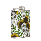 Flasques Fleurs de soleil et marguerites, jardin d'été 3 (Droite)