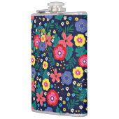 Flasques Fleurs Décoratives Et Feuille Motif-48675 (Gauche)